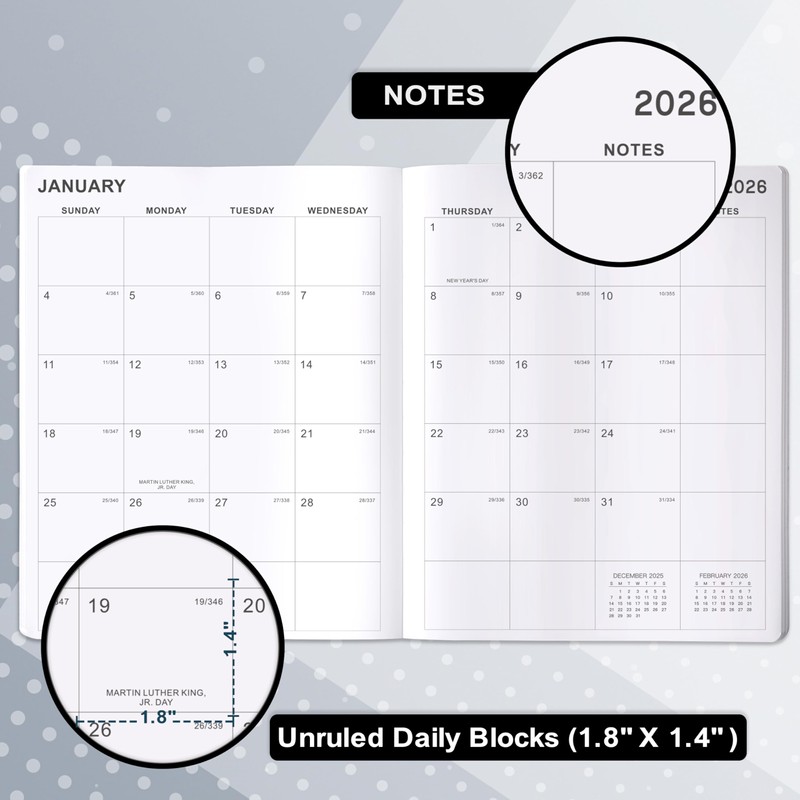 2026-2028 Monthly Planner - 3 Year Monthly Planner 2026-2028, Jan.2026