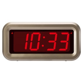 Timegyro Alarm Clock for Bedrooms, LED Digital Clock Battery Operated Small Wall Clock with 3 Level Brightness Adjustable,Snooze,12/24Hr,1.2" Digital Display for Desk, Bebside,Table, Travel