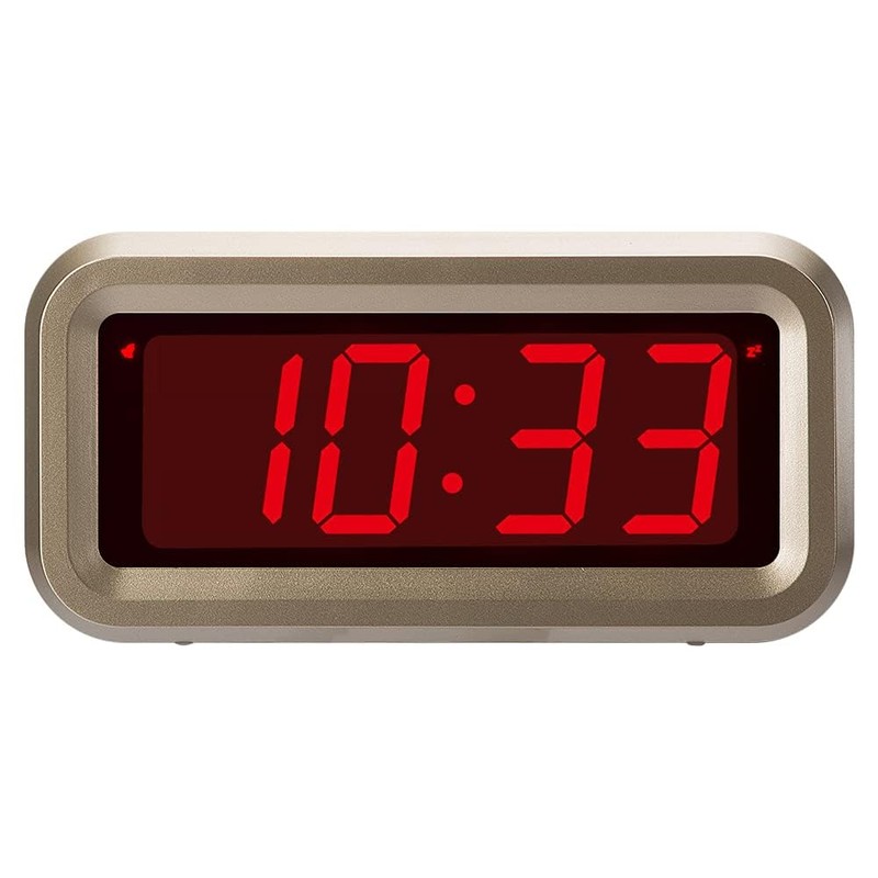 Timegyro Alarm Clock for Bedrooms, LED Digital Clock Battery Operated