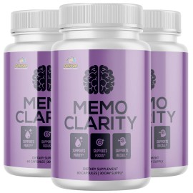 Pelican Vitamins MEMO CLARITY- Brain Support- 3 Bottles- 180 Capsules