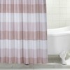 Dainty Home Ombre Waffle Weave Shower Curtain (Blush with 12