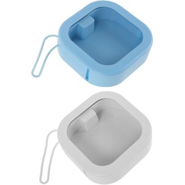 2piezas Caja De Almacenamiento De Accesorios Cabello Estuche Para Joyas Organizador De Gomas Pelo Contenedores De Almacenamiento De Tapa Para Niñas y Mujeres Para Viajes