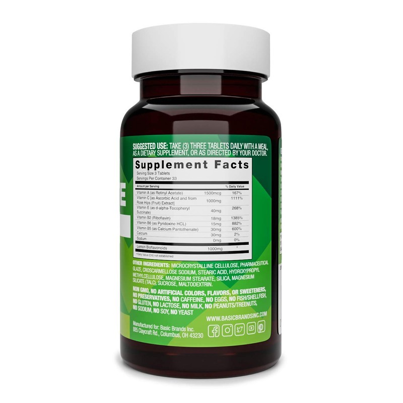 Basic Organics Aller-Vite Nasal Support, Bioflavanoids, Relieves Itchy Eyes, Nose