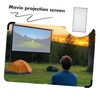 TEHAUX Portable Foldable Projector Screen Double Sided Movie Screen for
