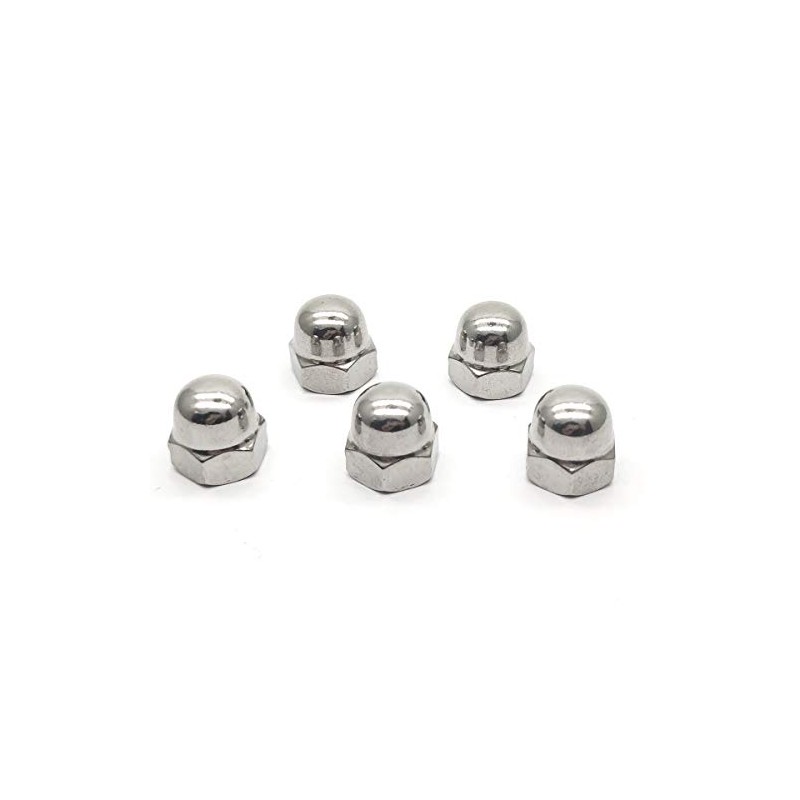 M10X1.0mm 304 Stainless Steel Fine Thread Hex Acorn Cap Nuts
