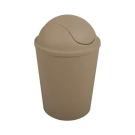 MSV AKO Rubbish Bin 5.5 L with Hinged Lid Mole Brown 5.5 L