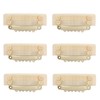 YTBYT 6 Pcs Stickable Wig Clips U-Shape Snap Clip 32mm