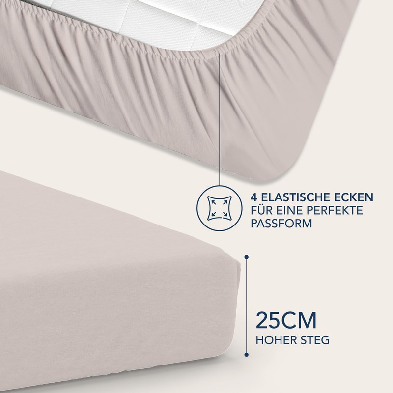 Dreamzie - Fitted Sheet 90 x 190/200 cm Pack of