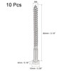 sourcing map Hex Lag Screws, M6 x 80mm 304 Stainless