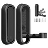 Folding Wall Hooks,2Pcs Black Heavy Duty Wall Hook Folding Coat
