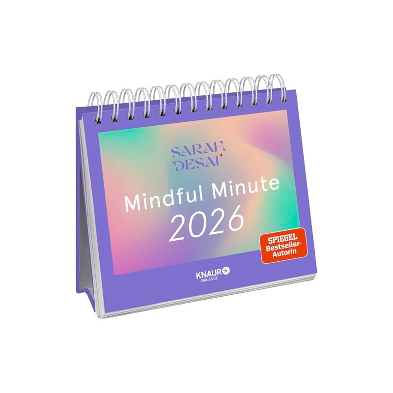 Wochenkalender 2026: Mindful Minute: Der Kalender für deine Achtsamzeit |