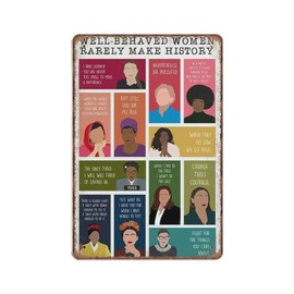 Jigsaw Puzzles 500PCS Well-Behaved Women Rarely Make History Feminist Empowered Women Girl Power Wooden Puzzle Children and Adolescents Educational Training Decompression Difficult Play Games