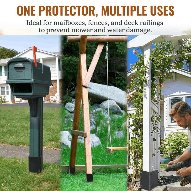 YOUEON 2 Pack Adjustable Post Protector (Range 3.3"-6") 304 Stainless