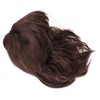 Men Wig Short Brown Straight Breathable Inner Mesh Soft Fluffy