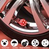 MEAJOO 4PCS Dice Tire Valve Stem Caps,with Rubber Ring, Dust