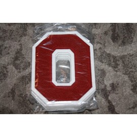Unbranded Vintage School Letterman Varsity chenille Letter O ZERO Sport sew patch DARK RED