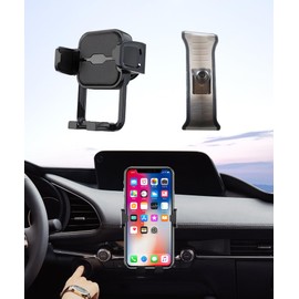 Masergogo Car Phone Holder for 2019-2025 Mazda 3 Auto Accessories Navigation Bracket Interior Decoration Mobile Cell Phone Mount, 360° Rotation