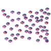 2880PCS Art Nail Rhinestones Non Hotfix Glue Fix Round Crystals