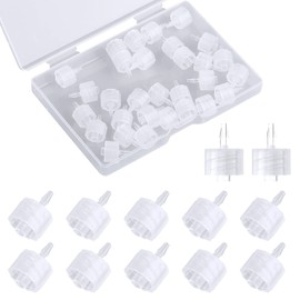 Pack of 30 Luer Lock Connectors, Transparent Male Luer Lock 1/16 Inch Luer Lock Connector to Syringe Coupling Adapter (1.6 mm)