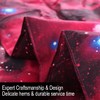 uxcell Full/Queen Size Galaxies Red Comforter Sets - 3D Outer