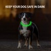Novkin 2-Pack LED Dog Collar, Light Up Dog Collars,Rechargeable Dog