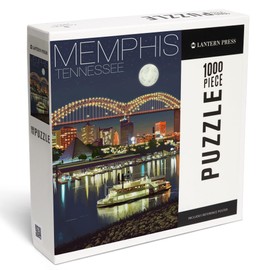 Lantern Press 1000 Piece Jigsaw Puzzle, Memphis, Tennessee, Skyline at Night