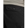 Lee Mens Dungarees Big Tall Cargo Shorts With Belt, black