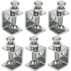 6 Piece C-Clamp - C Clamp Set Screw Clamps Adjustable Screw Clamp Carrier Clamp Fixing Pliers Table Clamp Stainless Steel for Welding, Carpentry, Building, Woodwork (C-30 mm)