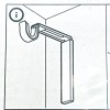 IKEA One (1) IKEA BETYDLIG Wall Ceiling Bracket Black Adjustable