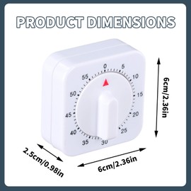 1 x Kitchen Timer Mechanical Kitchen Timer, Mechanical Egg Timer, Kitchen Alarm Clock, Short Timer Kitchen with Loud Alarm, 60 Minute Timer for Household, Kitchen, Cooking, Baking, Sports, Office