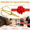 Grand Opening Ribbon Cutting Ceremony Kit, 7.55'' Gold Scissors