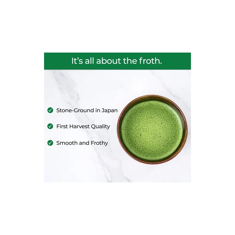 Pure Matcha Té Verde Matcha Orgánico Premium En Polvo 30