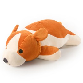 JEMA Hugging Pillow, Animal Cushion, Animal, Huggable Pillow, Stuffed Toy, Cute, Mochi, Fluffy, Cute, Healing, Sleeping, Present, Beagle, Approx. 21.7 inches (55 cm)