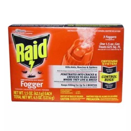 Raid 2 PACK Raid Max Fogger Defense System Insect Repellant 5,000 cu. ft. NEW