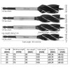 4Pcs Auger Bits Wood Cutting Hole Saw Reaming Twist Drill