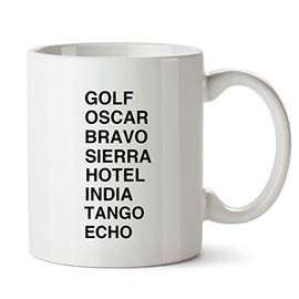 Leaving Gifts Ideas Joke - Funny Retirement Gift Mugs for Work Colleagues Friends Him Her Boss - NATO Phonetic Alphabet 56