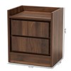 Baxton Studio Hale nightstands, Walnut Brown