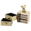 Tooth Box Metal Cute BearShape Storage Case with 2 Drawers