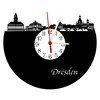 bigcopy e.K. Dresden Skyline Wall Clock with Dial, High-Quality Acrylic