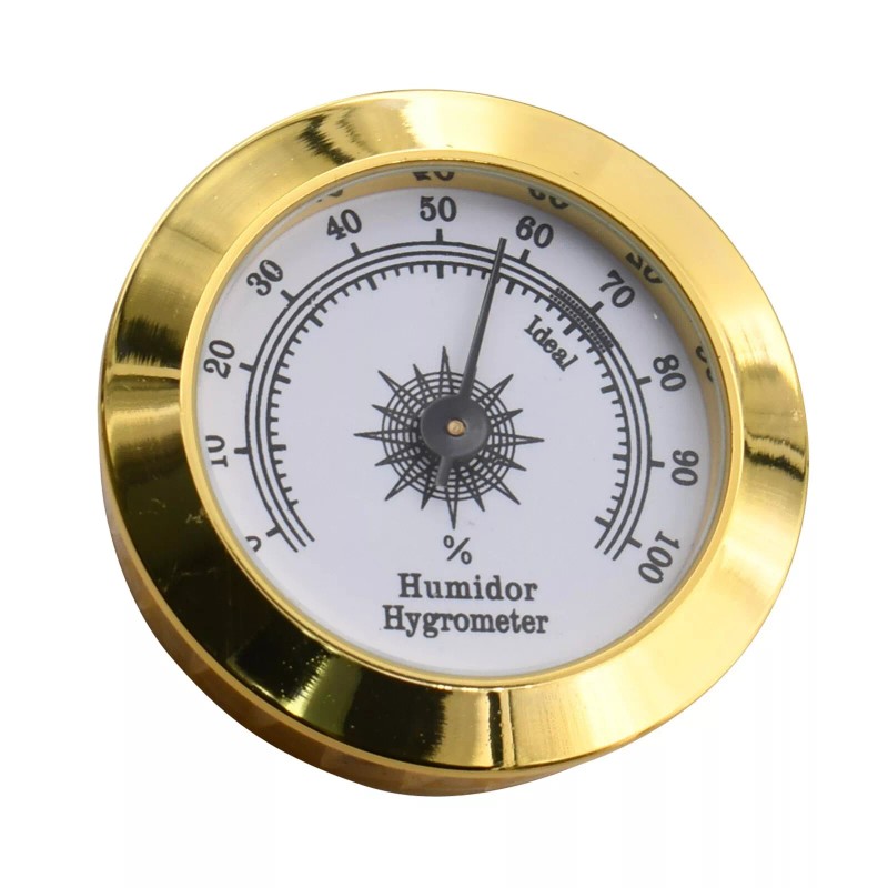 Quality Importers Analog Humidity Hygrometer - HYG-75G Gold
