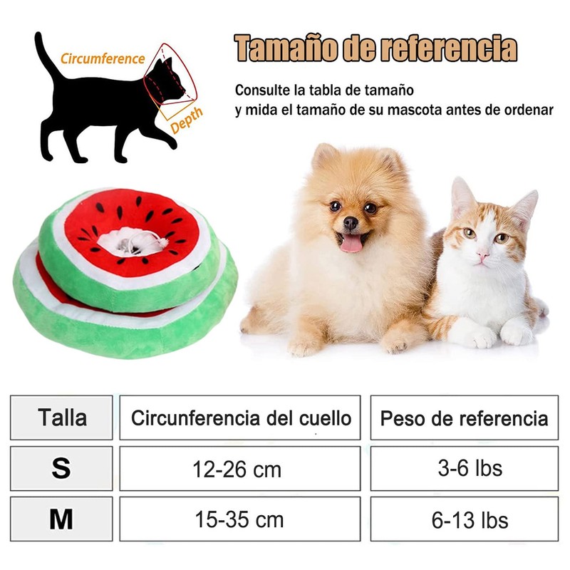 Collar de Recuperación Para Gatos y Perros, Ajustable y Cómodo