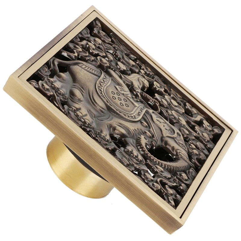 Floor Drain Antique Full Copper Shower Drain Kit for Kitchen