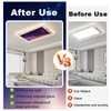 EcjoyHub 4 Pack Fluorescent Light Covers for Ceiling Lights Classroom,