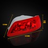 HERCOO Luces reflectoras de parachoques para lente trasera derecha antiniebla