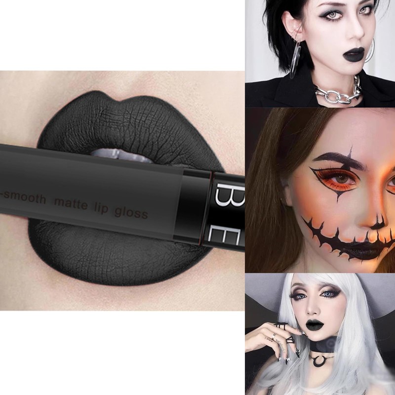 SeleneTenderaes 11-color black matte black non-stick cup lip glaze non-decolorizing