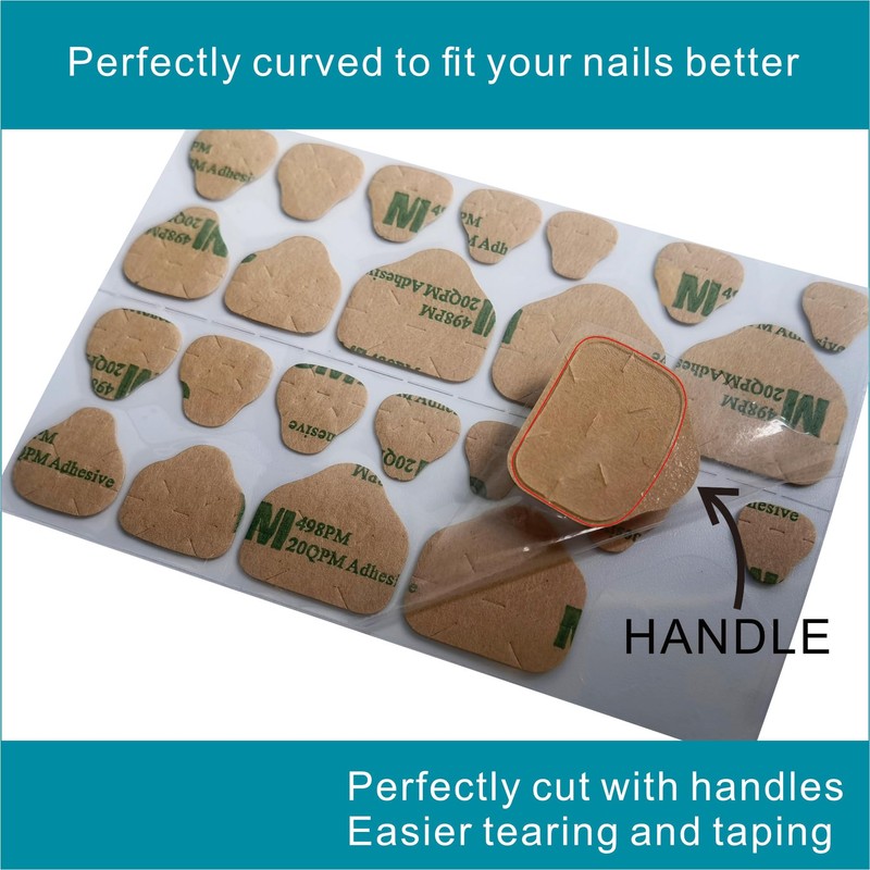 Nail Stickers：Nail Adhesive Tabs Transparent Double Side Nail Sticky Tabs,