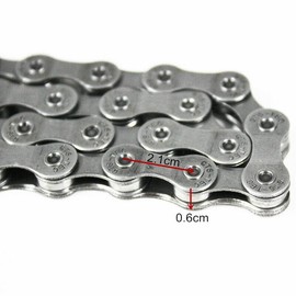TDR Outdoor Bicycle Chain 116 Links, 9 Speed MTB Mountain Bike Cycling Chain, Steel 9 Speed Chain for Derailleur Cassette