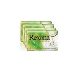 4 x Rexona Bathing Soap - Coconut and Olive Oils 100 gms each