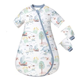 usbettas 1.0 TOG Baby Sleep Sack 18-30 month, Removable Long Sleeve Sleep Sack for Toddler, Soft Comfy Baby Wearable Blanket with 2-Way Zipper Infant Sleeping Bag