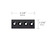 skysen Black Sliding Barn Door Hardware Track Connector